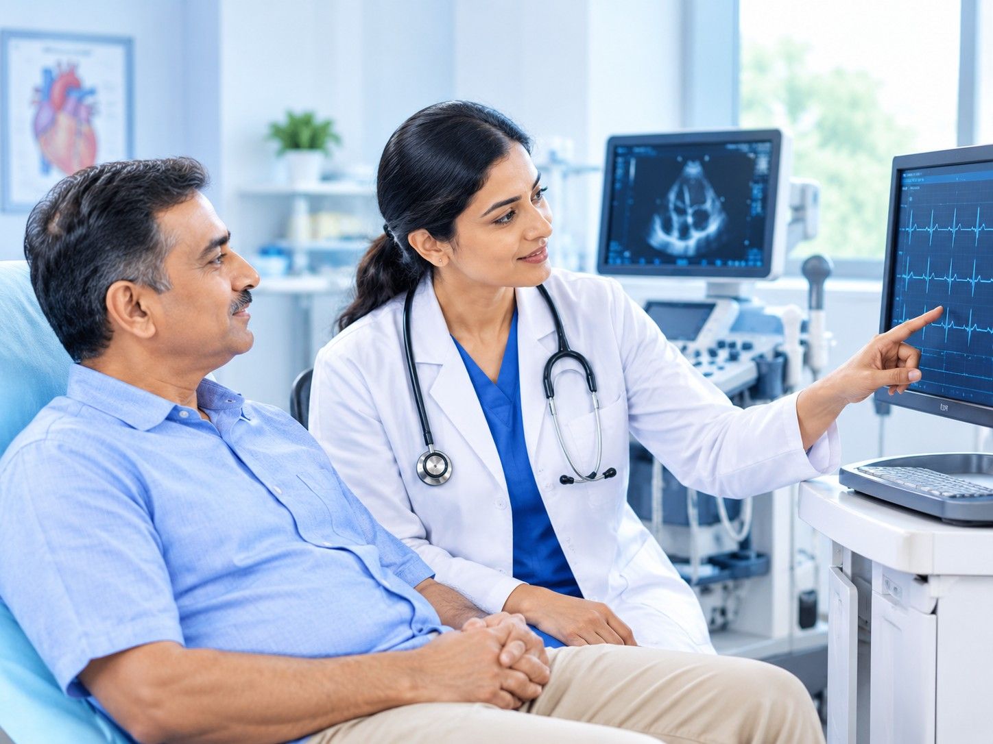 Cardiology ECG and 2D ECHO Diagnostics